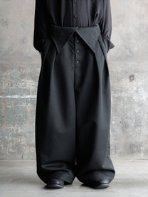 26FW｜Foldable Waist Embroidered Trousers