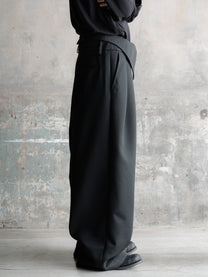 26FW｜Foldable Waist Embroidered Trousers
