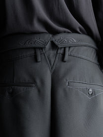 26FW｜Foldable Waist Embroidered Trousers