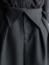 26FW｜Foldable Waist Embroidered Trousers