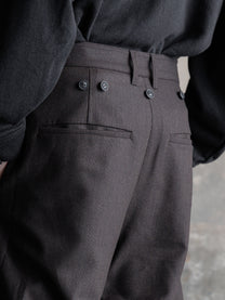 26FW｜Asymmetric Suspender Skirt-Panel Pants