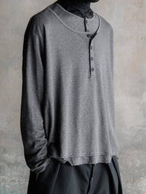 26FW｜Double Layered Henley (Grey)