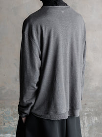 26FW｜Double Layered Henley (Grey)