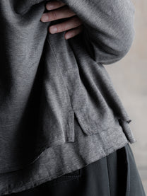 26FW｜Double Layered Henley (Grey)