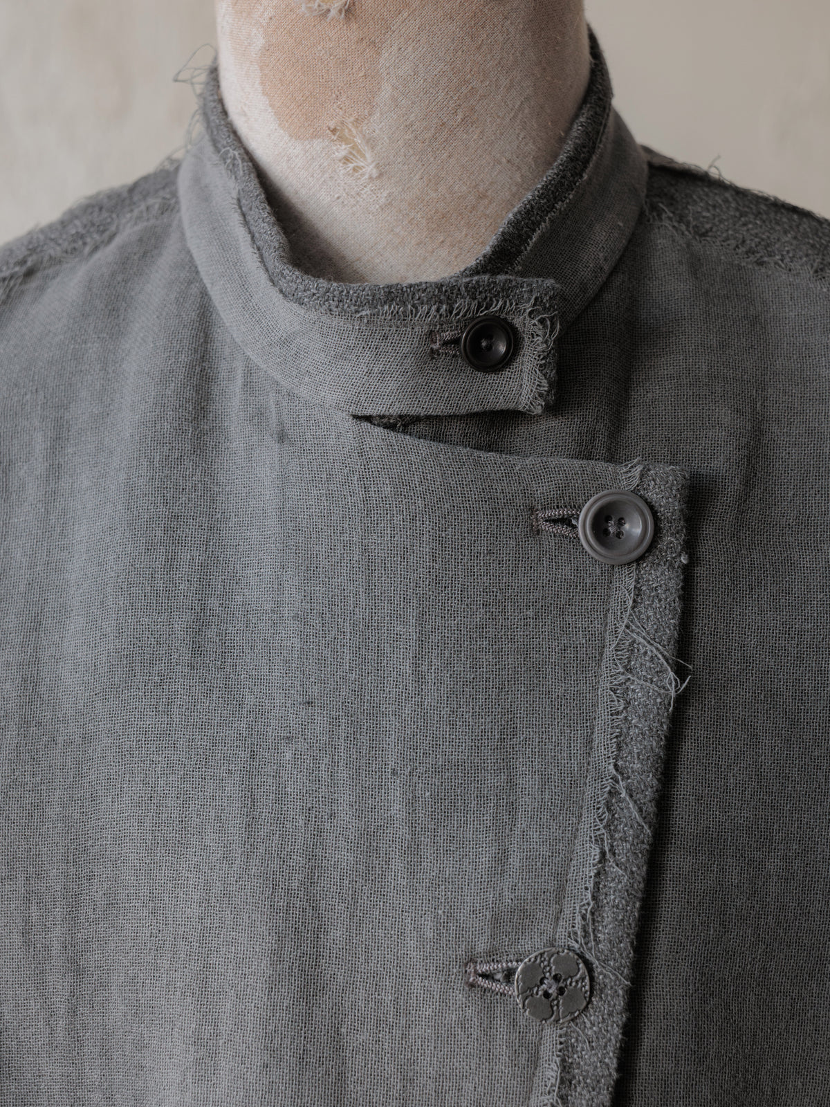 Forgotten Materials WMS｜Asymmetric Single-Breasted Mandarin JKT
