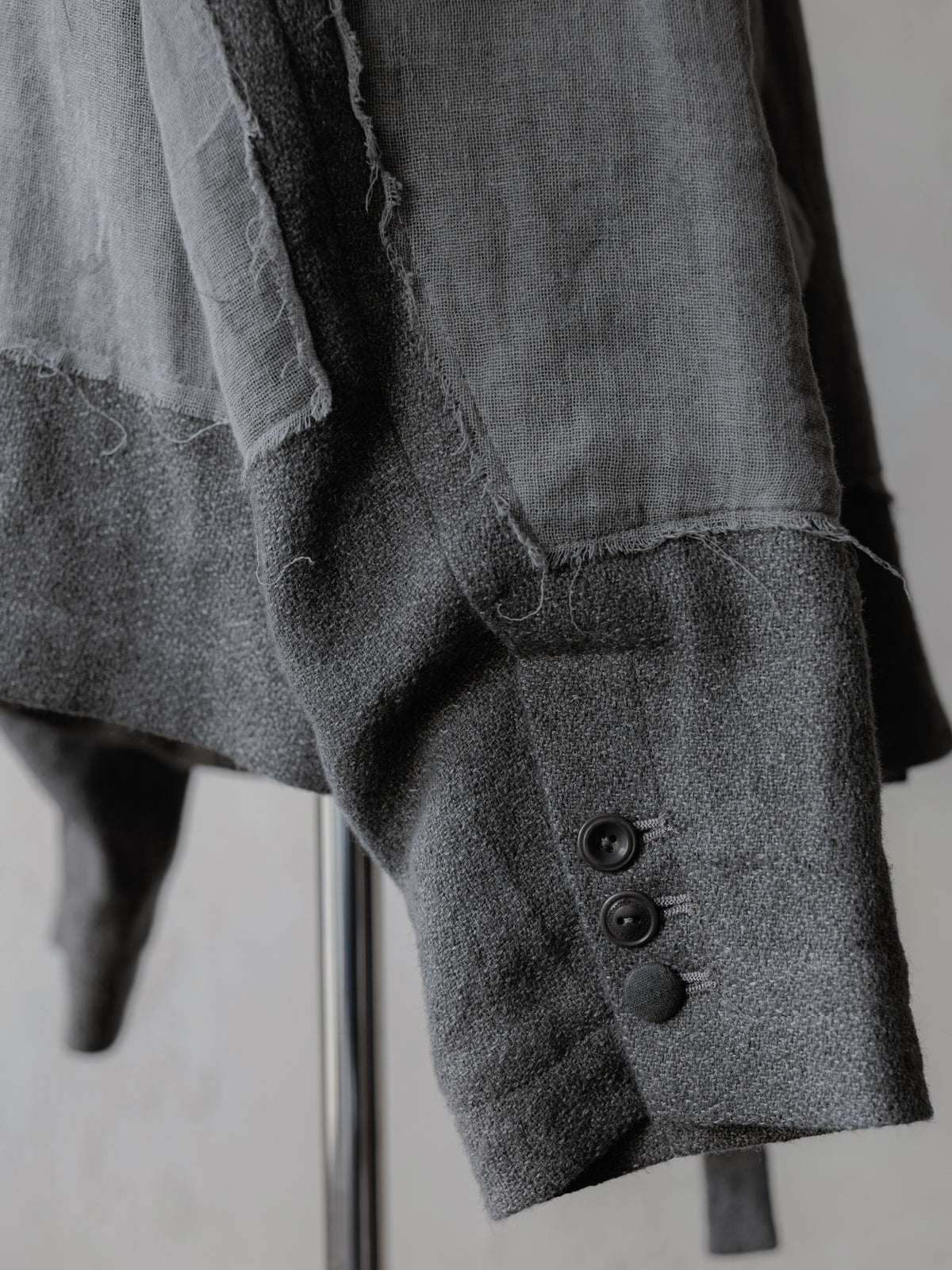 Forgotten Materials WMS｜Asymmetric Single-Breasted Mandarin JKT