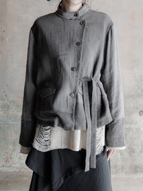 Forgotten Materials WMS｜Asymmetric Single-Breasted Mandarin JKT