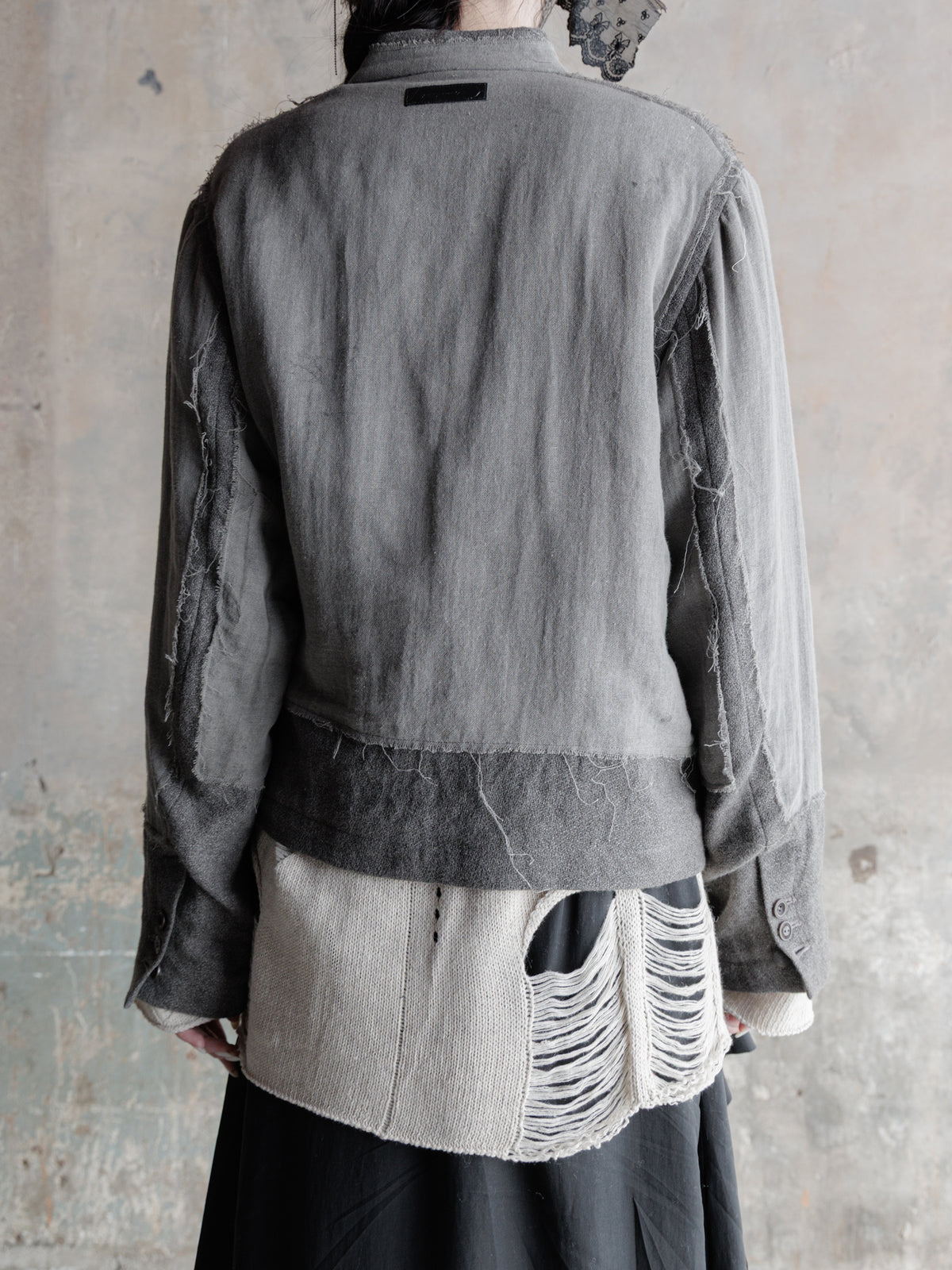Forgotten Materials WMS｜Asymmetric Single-Breasted Mandarin JKT