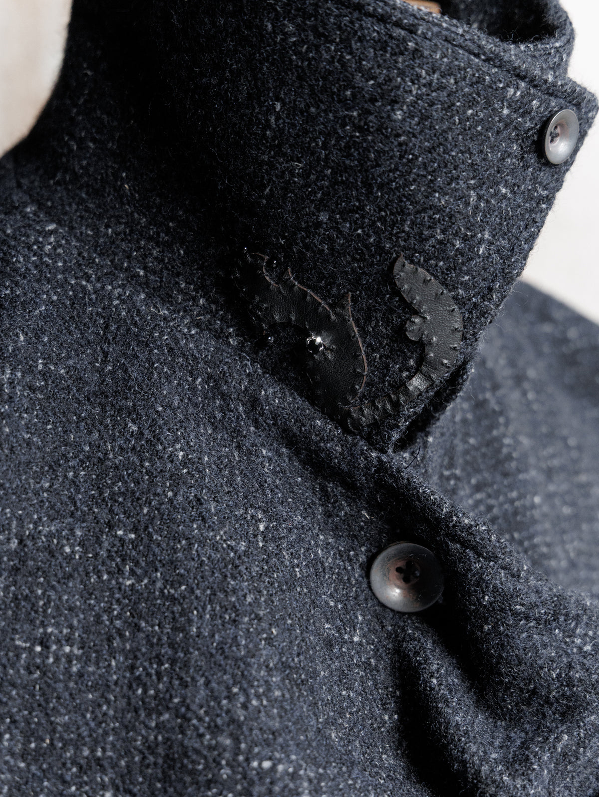 Forgotten Materials WMS｜Convertible Collar Tweed Belted Coat