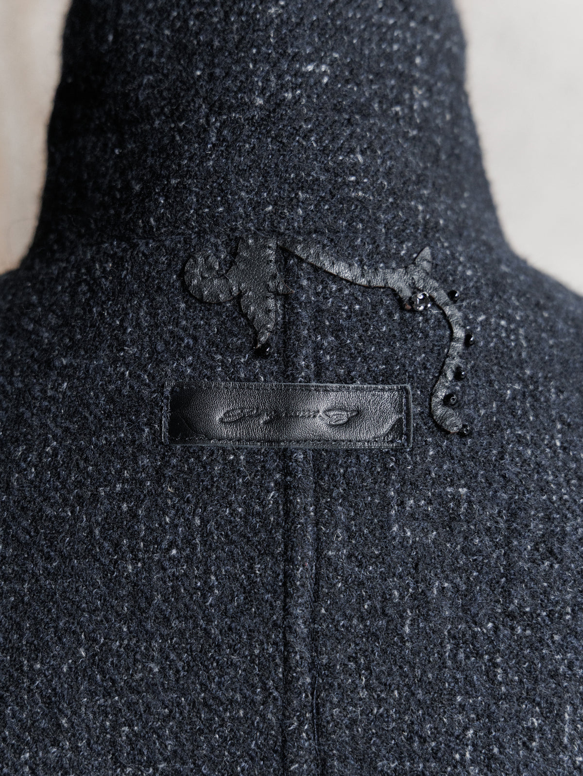 Forgotten Materials WMS｜Convertible Collar Tweed Belted Coat