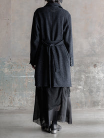 Forgotten Materials WMS｜Convertible Collar Tweed Belted Coat
