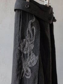 Forgotten Materials WMS｜Hand-Sewn Carved Pleats Skirt