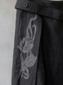 Forgotten Materials WMS｜Hand-Sewn Carved Pleats Skirt