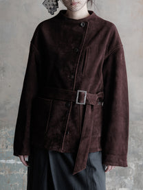 26FW WMS｜Belted Suede JKT