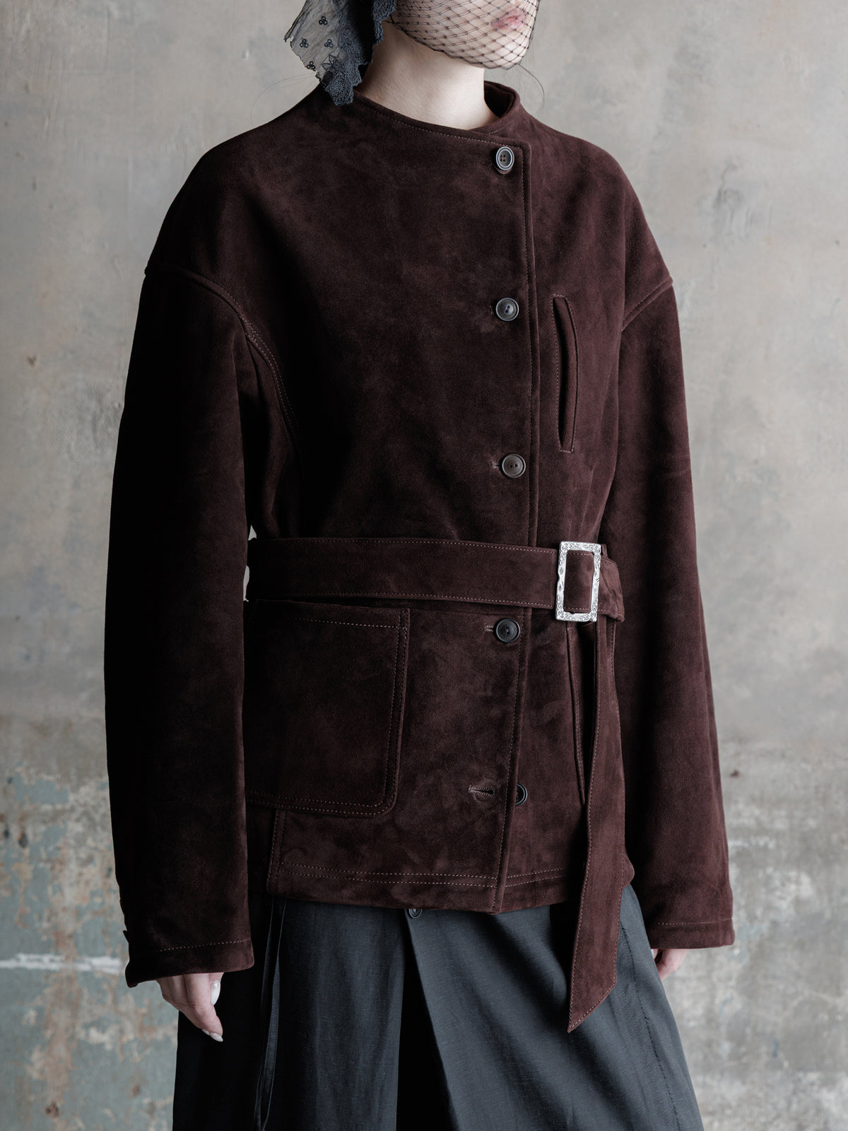 26FW WMS｜Belted Suede JKT