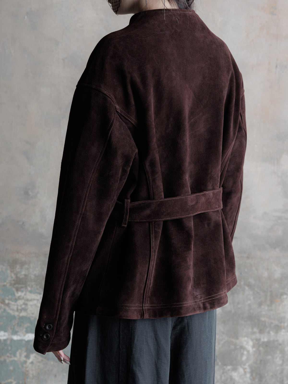 26FW WMS｜Belted Suede JKT