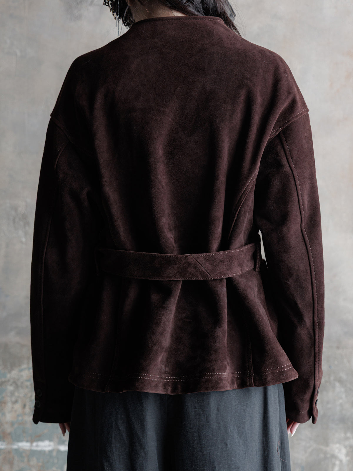 26FW WMS｜Belted Suede JKT