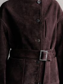 26FW WMS｜Belted Suede JKT