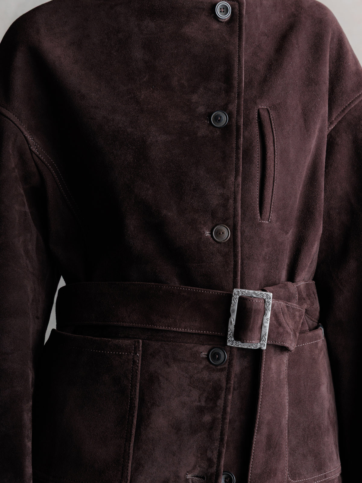 26FW WMS｜Belted Suede JKT