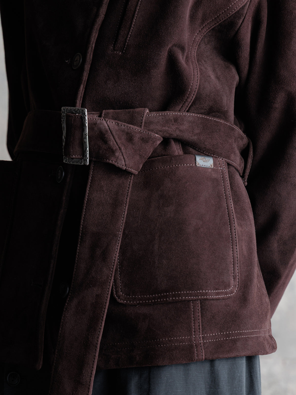 26FW WMS｜Belted Suede JKT