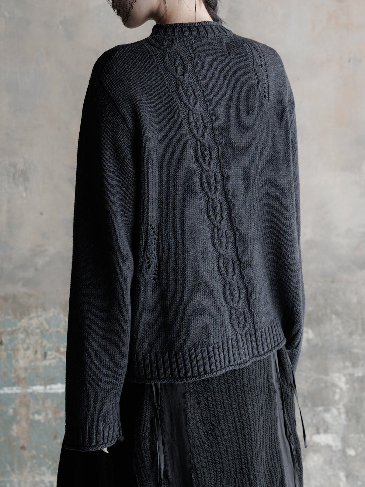 26FW WMS｜Textured Twist Cardigan