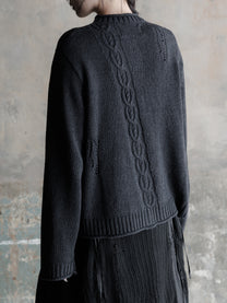 26FW WMS｜Textured Twist Cardigan