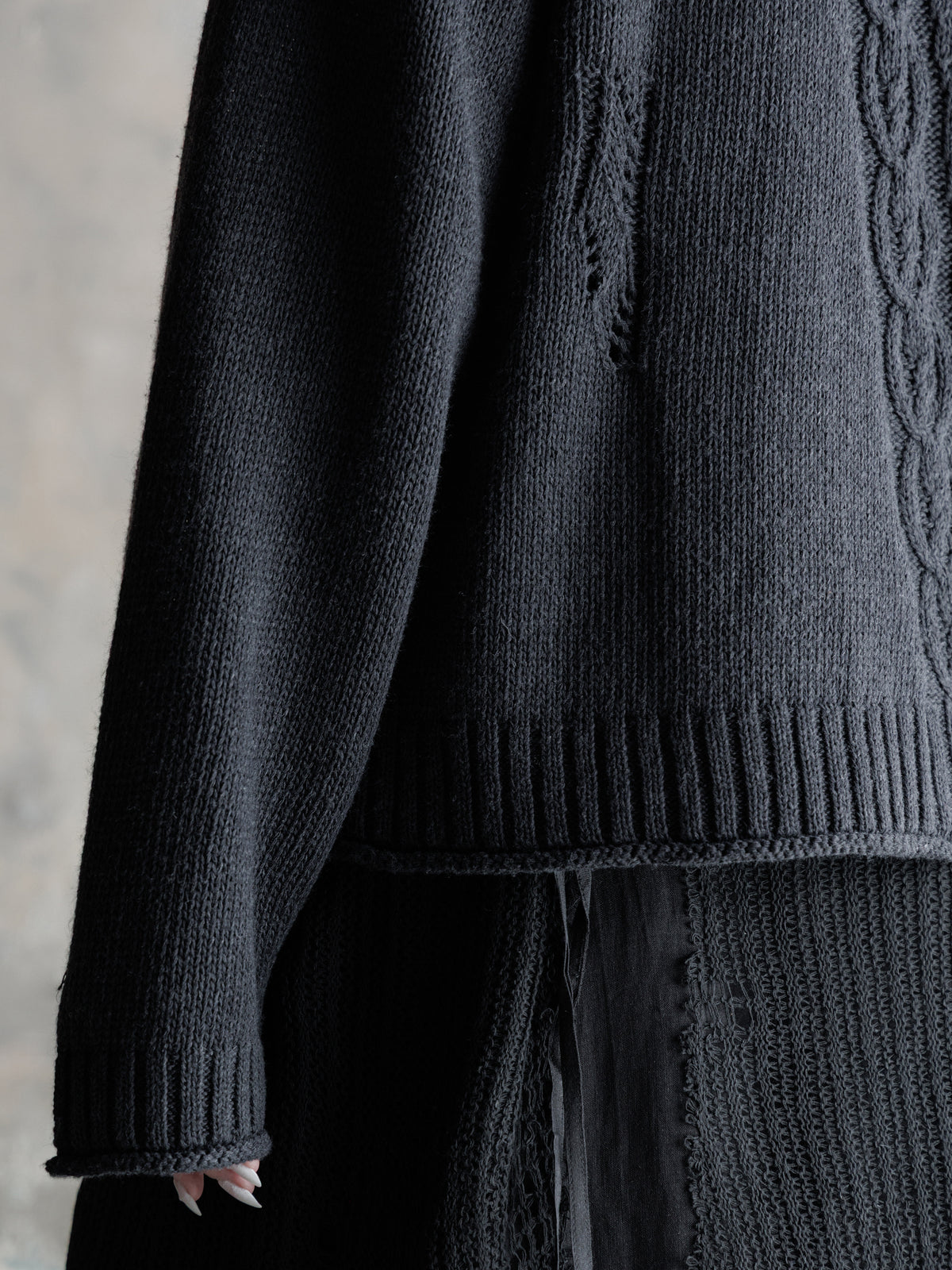 26FW WMS｜Textured Twist Cardigan