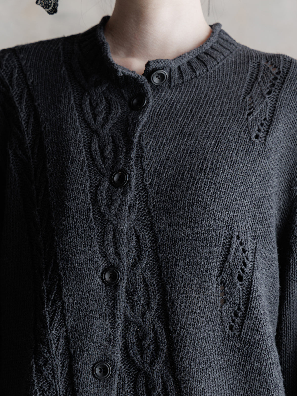 26FW WMS｜Textured Twist Cardigan