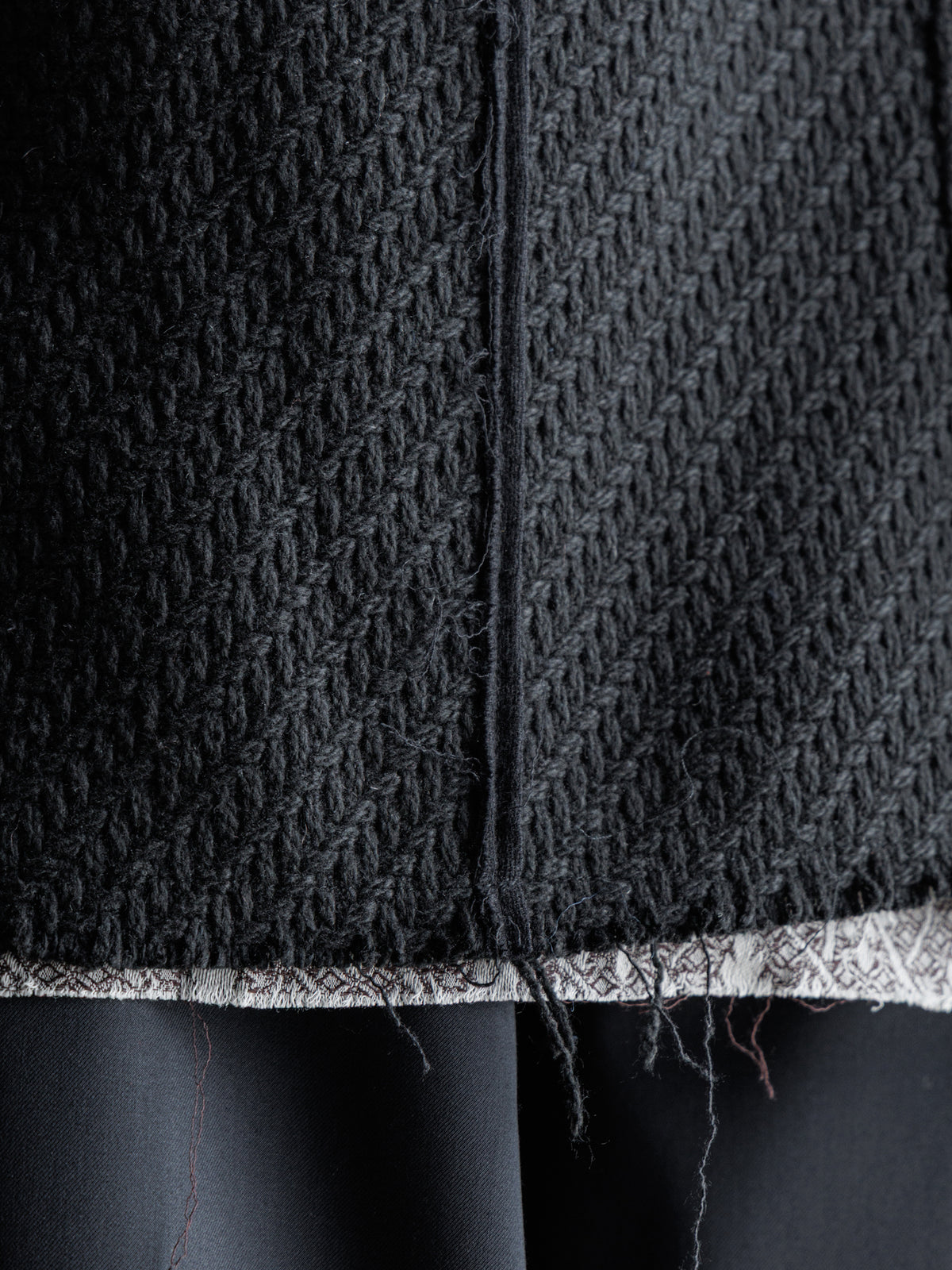 26FW WMS｜Draped Scarf Midi Coat