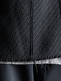 26FW WMS｜Draped Scarf Midi Coat