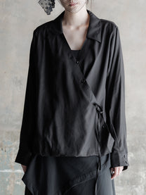 26FW WMS｜Folded Front Asymmetric Shirt