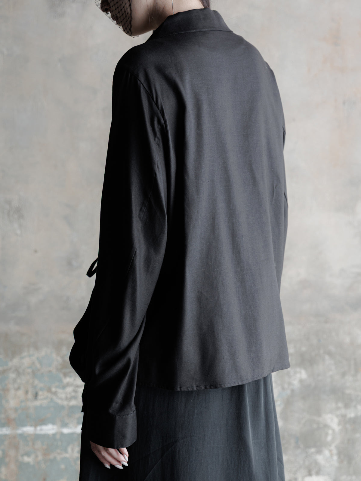 26FW WMS｜Folded Front Asymmetric Shirt
