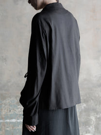 26FW WMS｜Folded Front Asymmetric Shirt