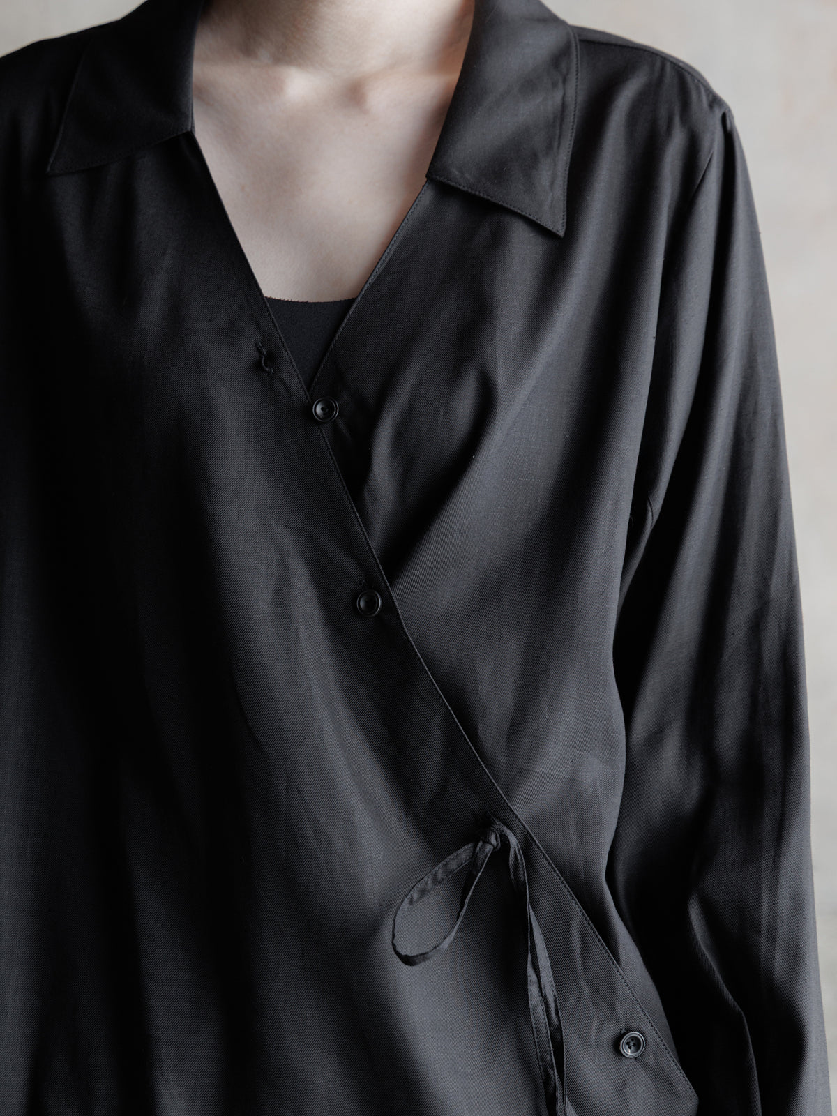 26FW WMS｜Folded Front Asymmetric Shirt