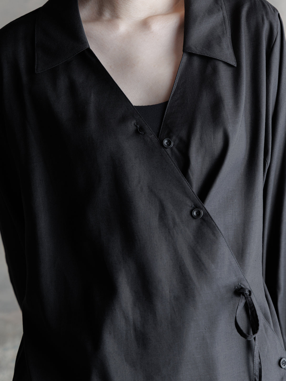 26FW WMS｜Folded Front Asymmetric Shirt
