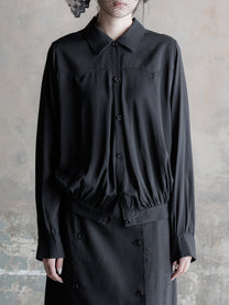 26FW WMS｜Pleated Puff Shirt