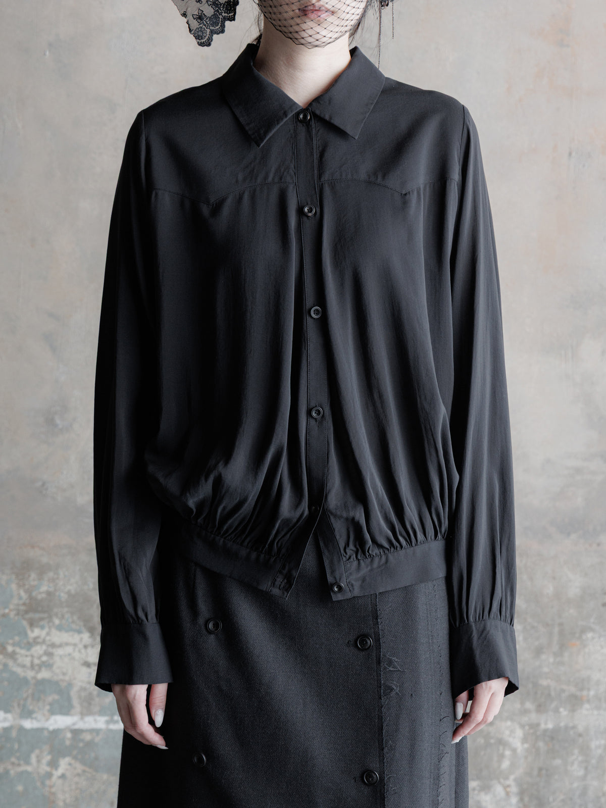 26FW WMS｜Pleated Puff Shirt