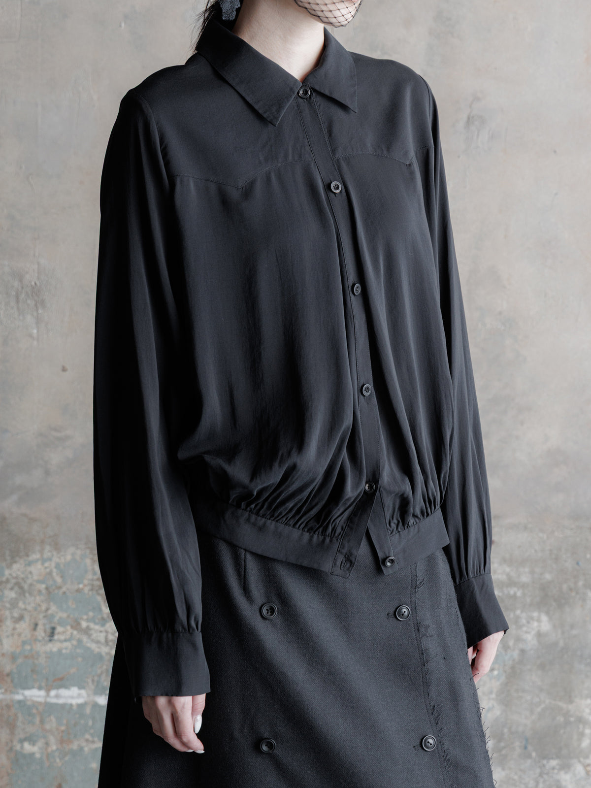 26FW WMS｜Pleated Puff Shirt