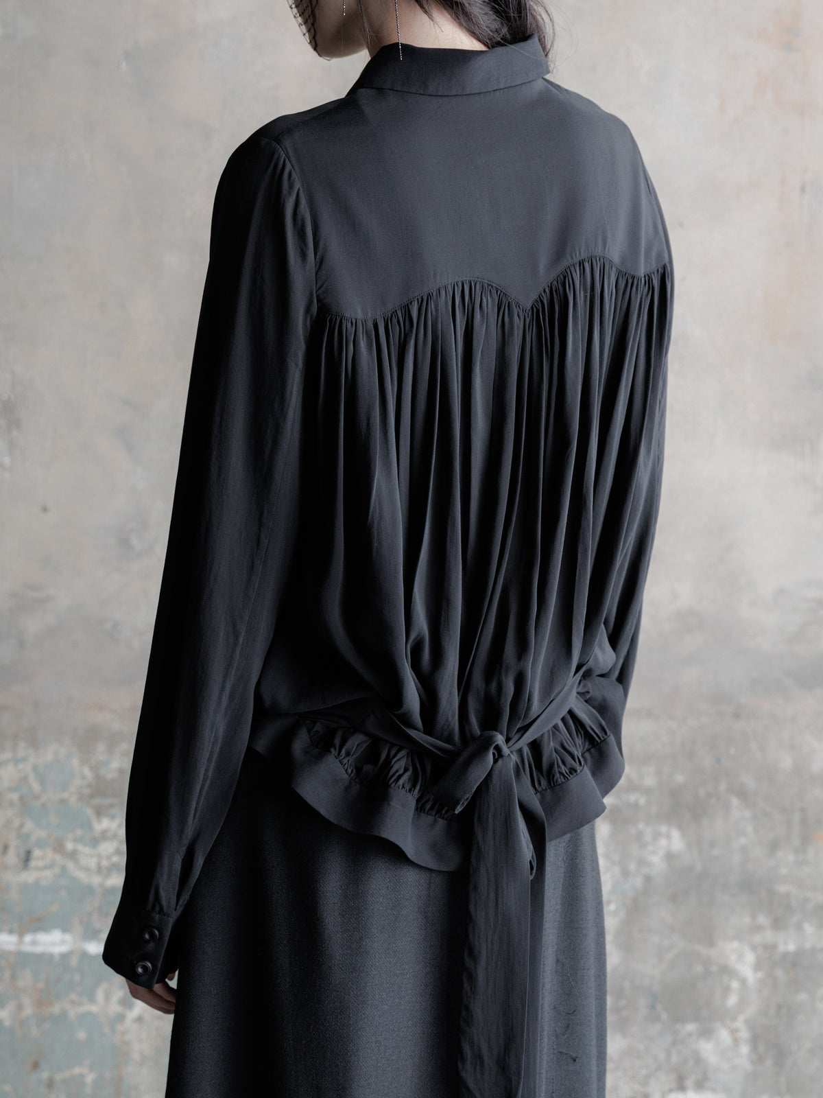26FW WMS｜Pleated Puff Shirt