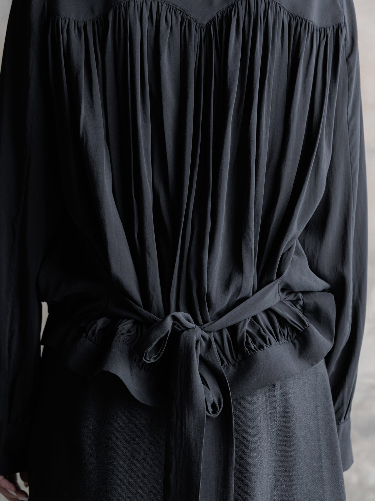 26FW WMS｜Pleated Puff Shirt