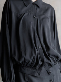 26FW WMS｜Pleated Puff Shirt