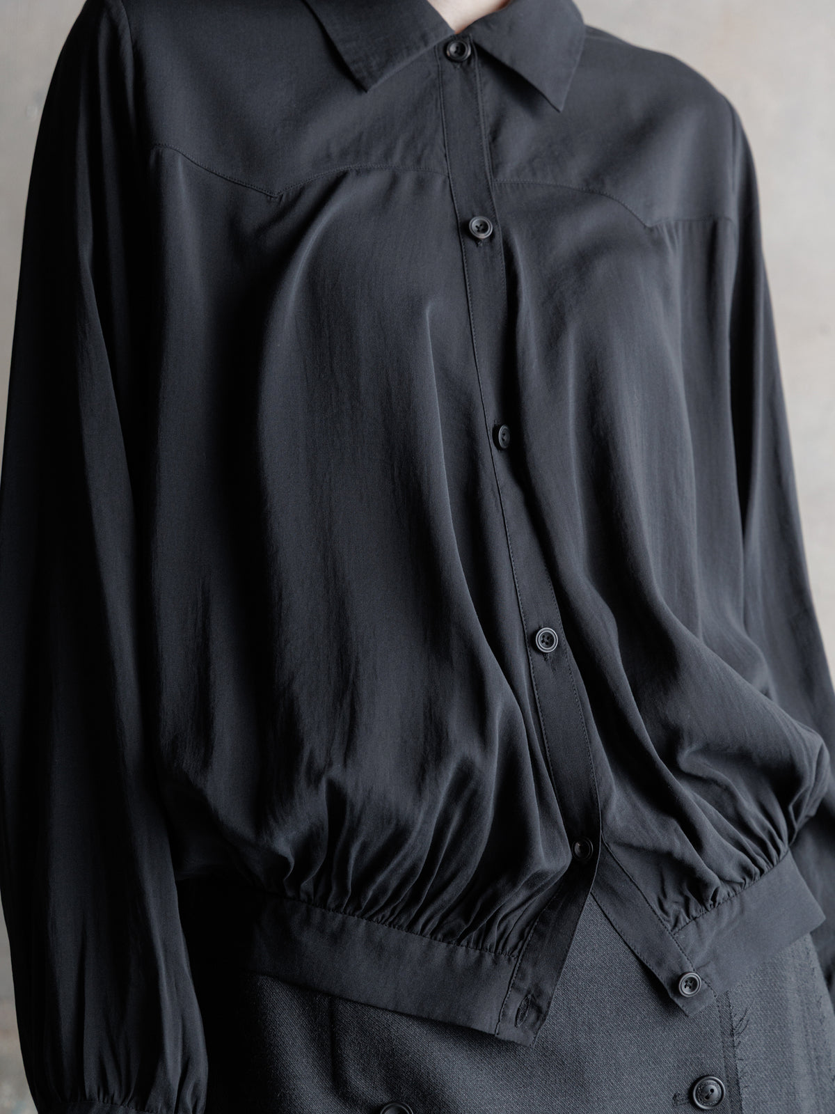 26FW WMS｜Pleated Puff Shirt