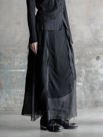 26FW WMS｜Knit Panel Tie Skirt