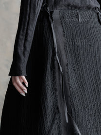 26FW WMS｜Knit Panel Tie Skirt