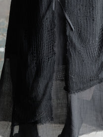 26FW WMS｜Knit Panel Tie Skirt