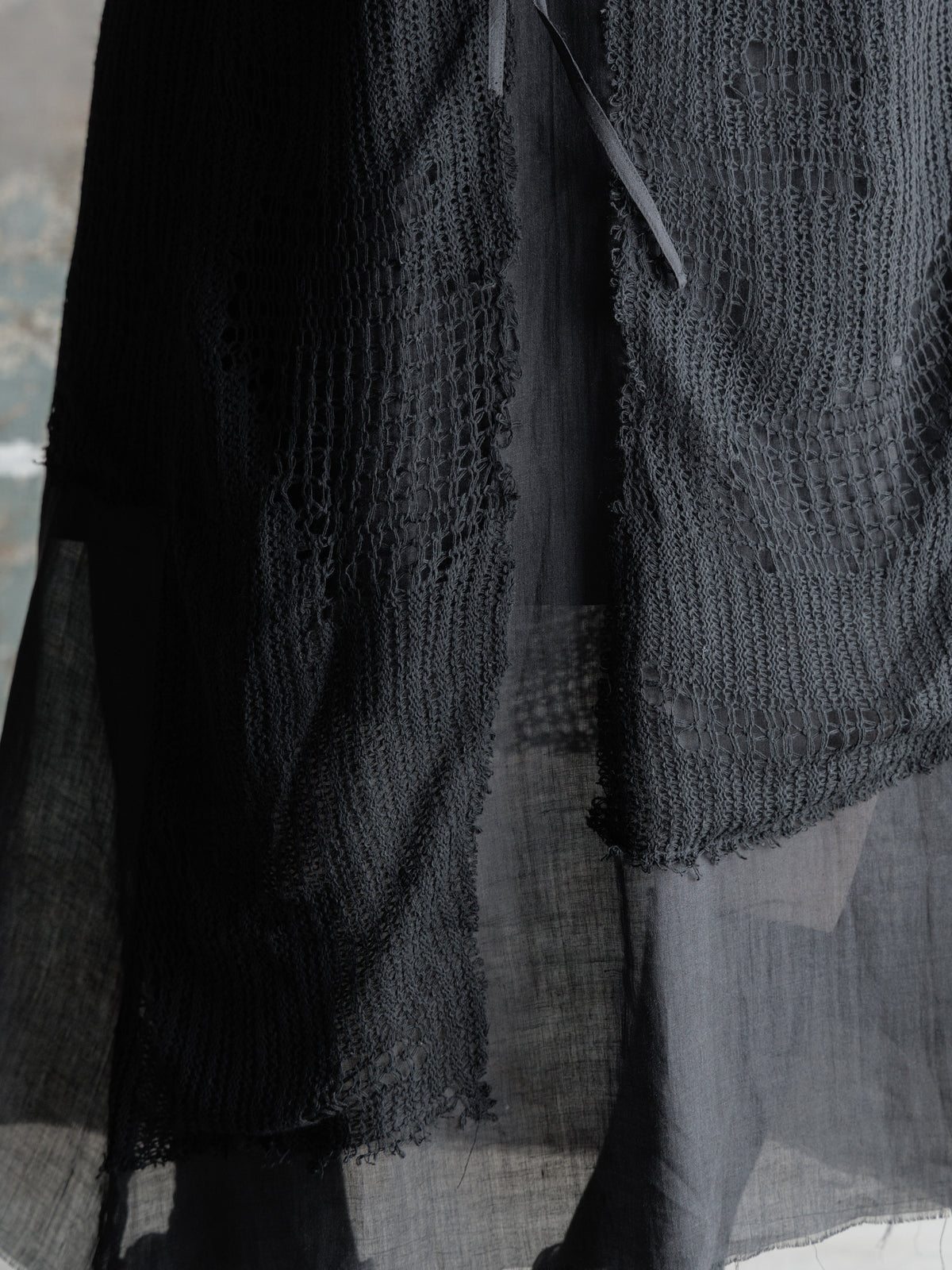 26FW WMS｜Knit Panel Tie Skirt