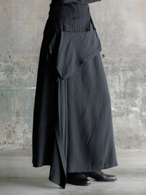 26FW WMS｜Layered Raw-Edge Skirt