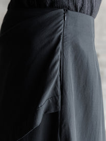 26FW WMS｜Layered Raw-Edge Skirt