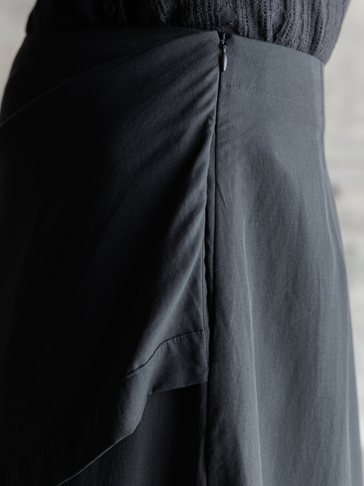 26FW WMS｜Layered Raw-Edge Skirt