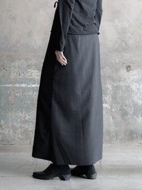 26FW WMS｜Double Breasted Frayed Skirt